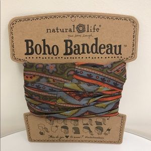 Boho Bandeau tribal print multi-use headband
